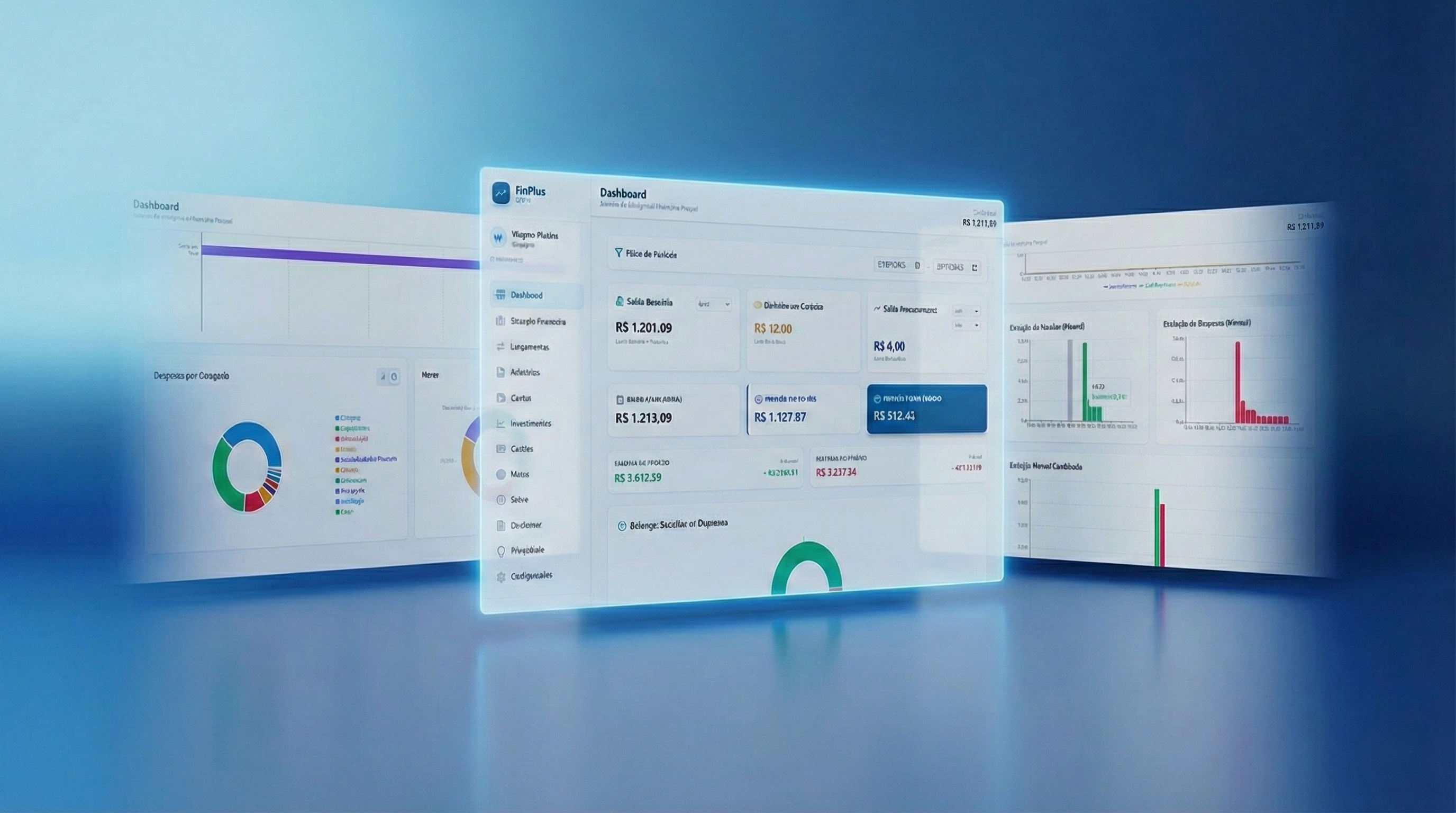 Dashboard FinPlus - Visão Geral
